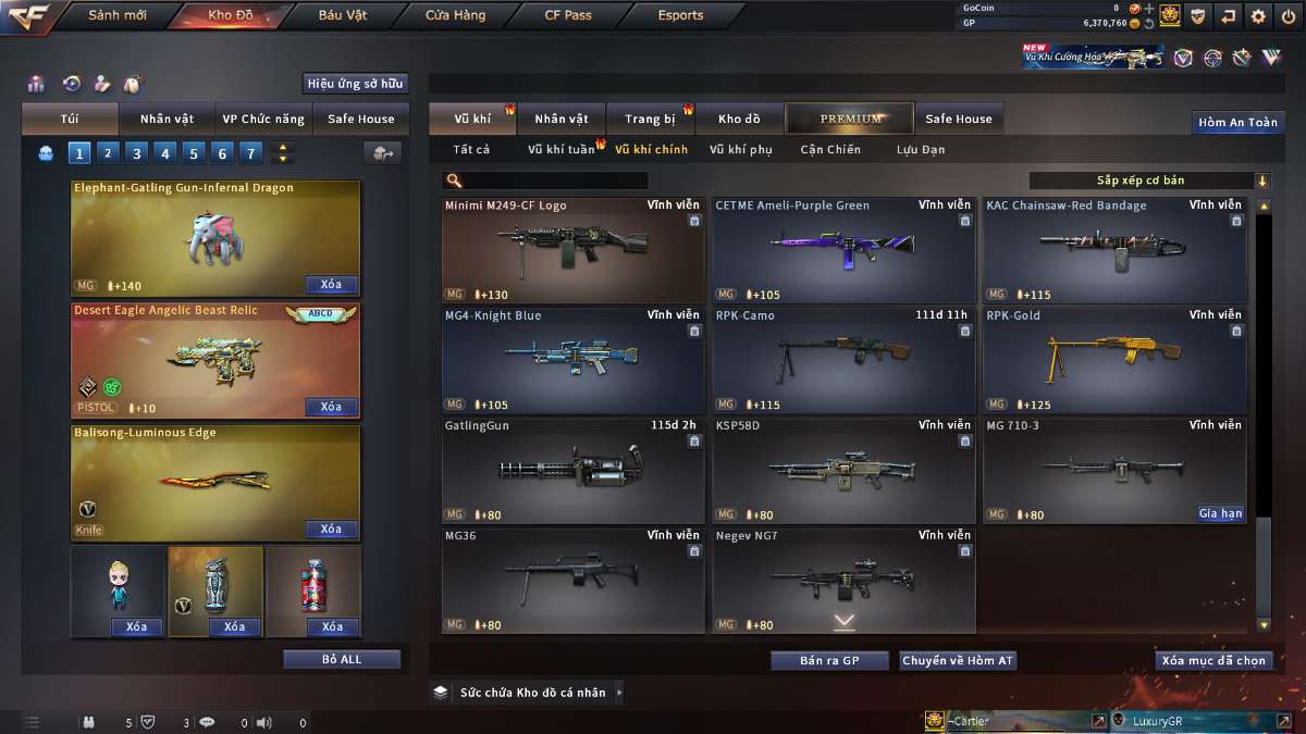 shop acc cf uy tin gia re